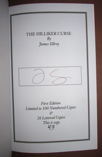 Hilliker Curse 1 / 100 Limited
