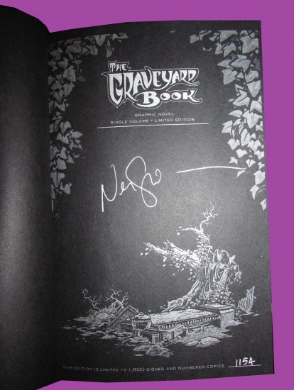 Graveyard Book Graphic Novel Signed Limited Edition